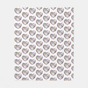 Retro Halloween Ghosts with Roller Blades Fleece Blanket