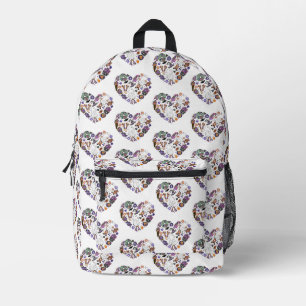 Retro Halloween Ghosts with Roller Blades  Printed Backpack