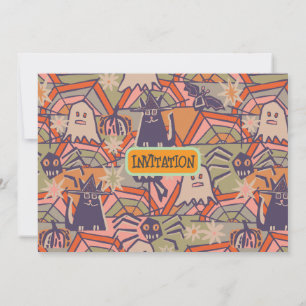 Retro Halloween Invitation