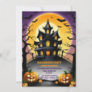 Retro Halloween Invitation Day of Haunting Spirits