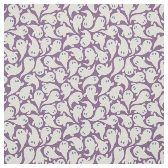 Retro Halloween pattern in vintage cartoon style. Fabric (Swatch)