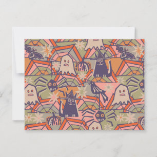 Retro Halloween Postcard