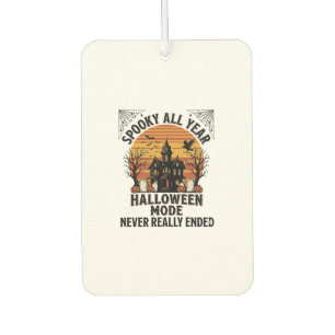 Retro Halloween Shirt for Spooky Season Lovers Air Freshener