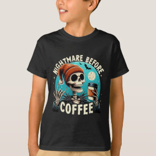 Retro Halloween Skeleton Coffee Mug Scary Night Be T-Shirt