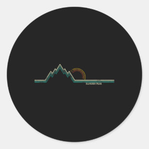 Retro Handies Peak  Classic Round Sticker