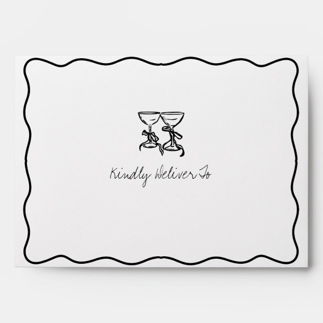 Retro Handwritten Whimsical Envelope (Front)