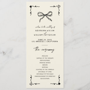 Retro Handwritten Whimsical Flat Program