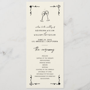 Retro Handwritten Whimsical Flat Program