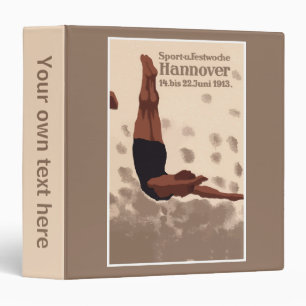 Retro Hannover Germany Sports Diving Binder