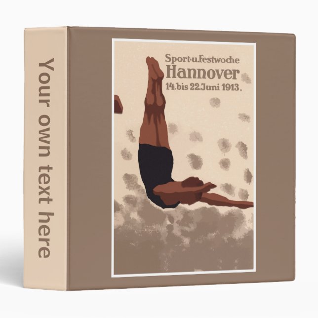 Retro Hannover Germany Sports Diving Binder (Front/Spine)