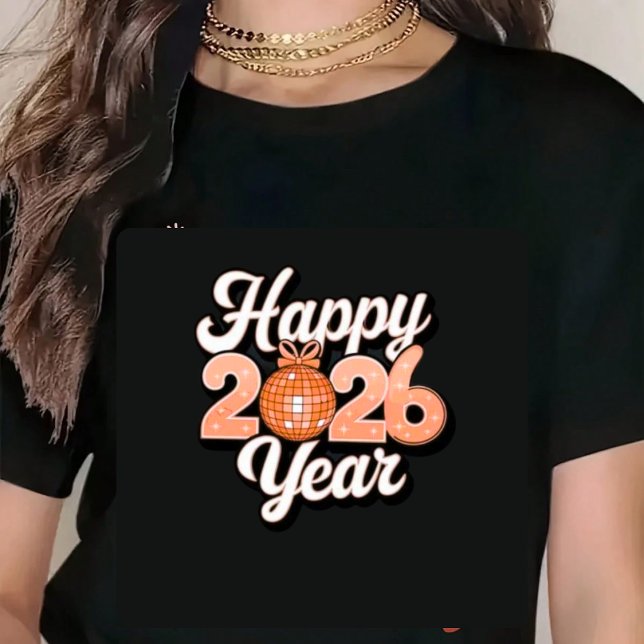 Retro Happy 2026 Year T-Shirt (Creator Uploaded)