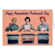 Retro Happy Administrative Professionals Day
