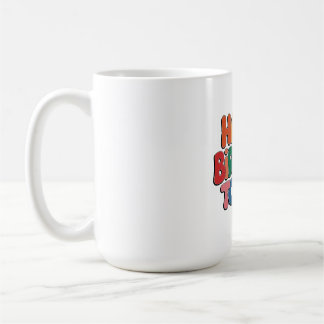 Retro Happy Birthday Coffee Mug