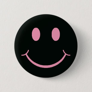 Retro Happy Face 2 Inch Round Button