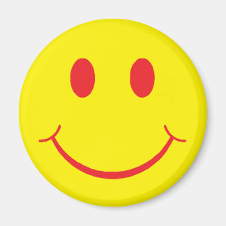 Retro Happy Face Magnet