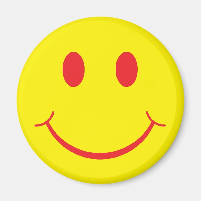 Retro Happy Face Magnet (Front)