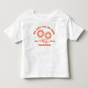 Retro Happy Flower Graphic Toddler T-shirt