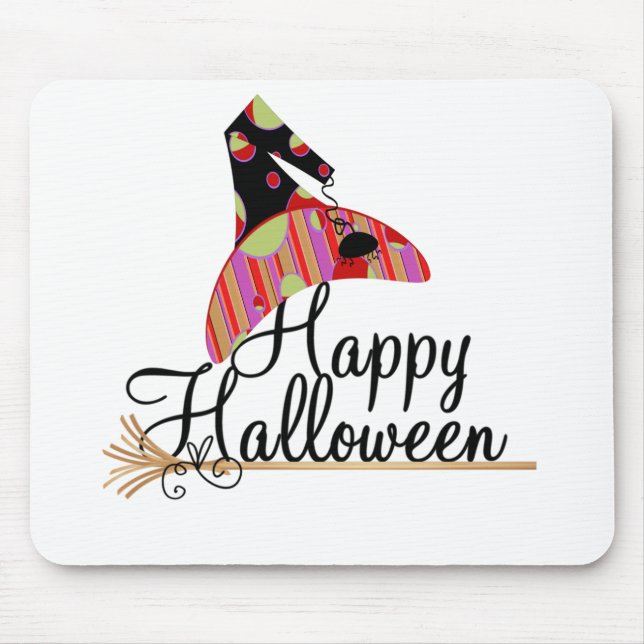 Retro Happy Halloween Mouse Pad (Front)