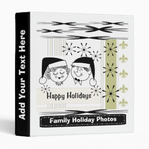 Retro Happy Holidays Photo Binder