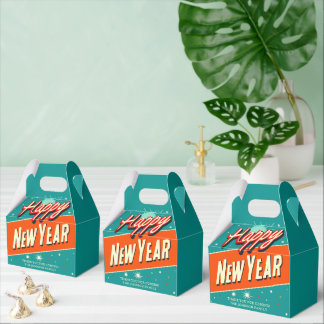 Retro Happy New Year Favor Box