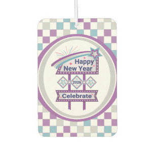 Retro Happy New Year Sign – Celebrate Marquee Air Freshener
