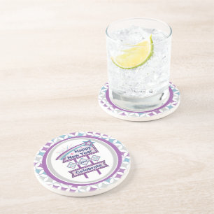 Retro Happy New Year Sign – Celebrate Marquee Coaster
