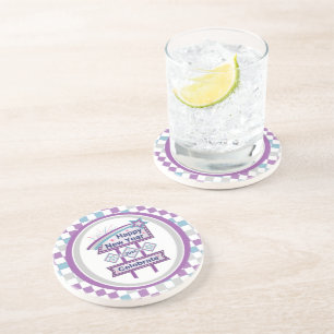Retro Happy New Year Sign – Celebrate Marquee Coaster