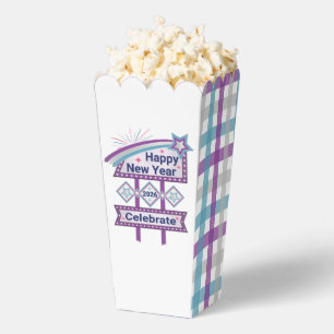 Retro Happy New Year Sign – Celebrate Marquee Favor Box