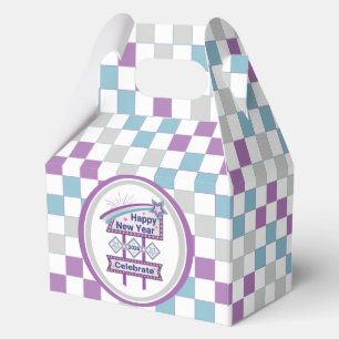 Retro Happy New Year Sign – Celebrate Marquee Favor Box
