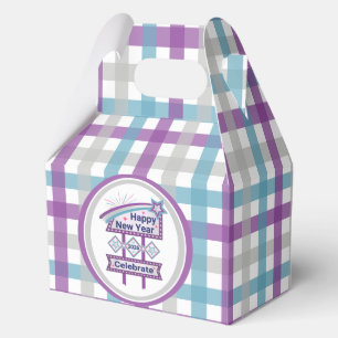 Retro Happy New Year Sign – Celebrate Marquee Favor Box
