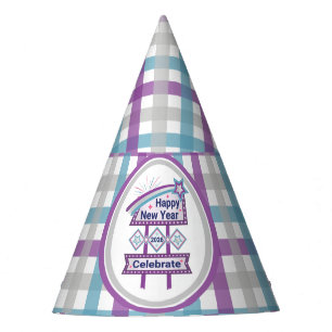 Retro Happy New Year Sign – Celebrate Marquee Party Hat