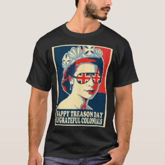 Retro Happy Treason Day 4th Of July British Coloni T-Shirt