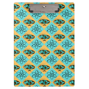 Retro Harlequin Globe Trotter Clipboard