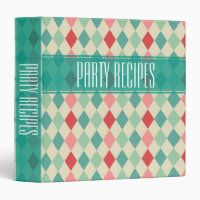 Retro Harlequin Pattern Custom Recipes