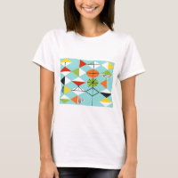 Retro Harlequin Pattern T-Shirt
