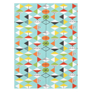 Retro Harlequin Pattern Tablecloth
