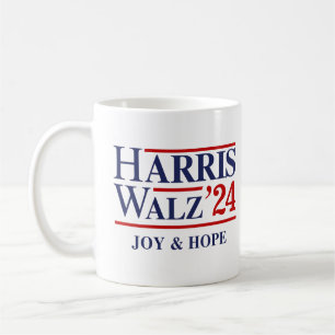 Retro Harris Walz '24 - Joy and Hope Coffee Mug