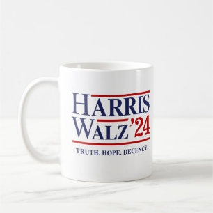 Retro Harris Walz '24 - Truth Hope Decency Coffee Mug