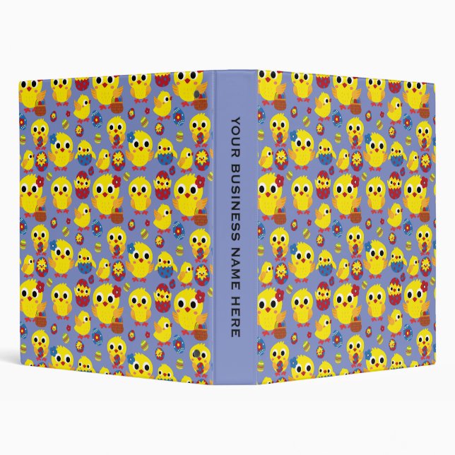 Retro Hatch Easter Eggs Binder (Background)