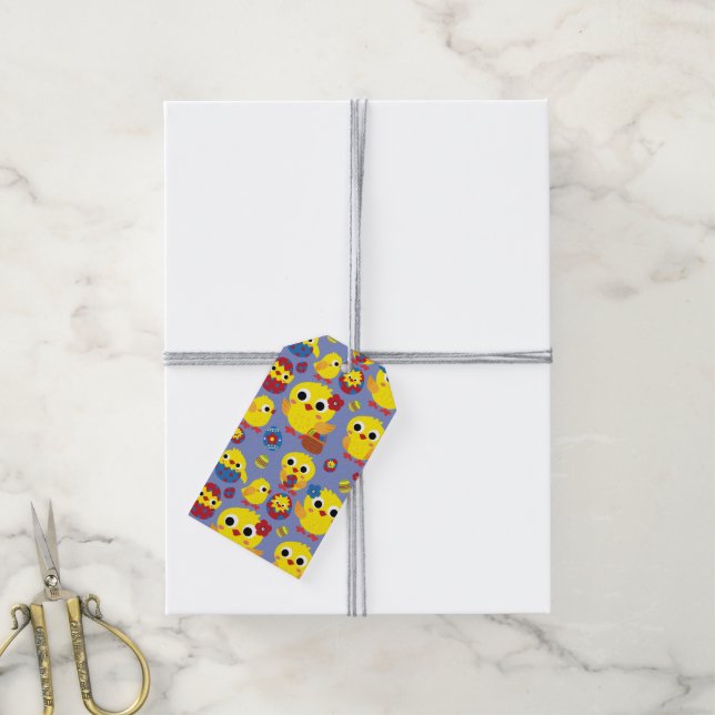 Retro Hatch Easter Eggs Gift Tags (With Twine)