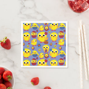 Retro Hatch Easter Eggs Napkin