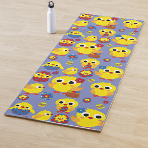 Retro Hatch Easter Eggs Yoga Mat