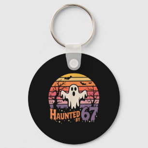 Retro Haunted Meme 67 Six Seven 6 7  Keychain