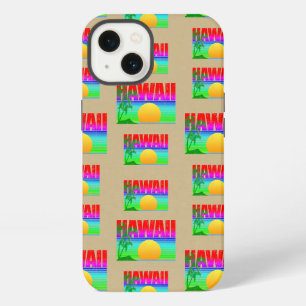Retro Hawaii Sunset Beach iPhone 13 Case