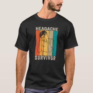 Retro Headache Survivor  Saying T-Shirt