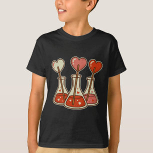 Retro Heart Laboratory Chemistry Vanlentines Scien T-Shirt