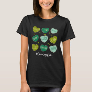 Retro Hearts Oncology Nurse Life  St Patrick s Day T-Shirt