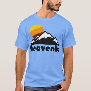 Retro Heavenly Tourist Souvenir Travel Skiing Cali T-Shirt