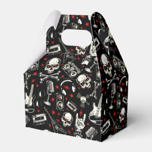 Retro Heavy Metal Pattern Favor Box