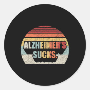 Retro Heimerheimers Dementia Heimerheimer Disease  Classic Round Sticker